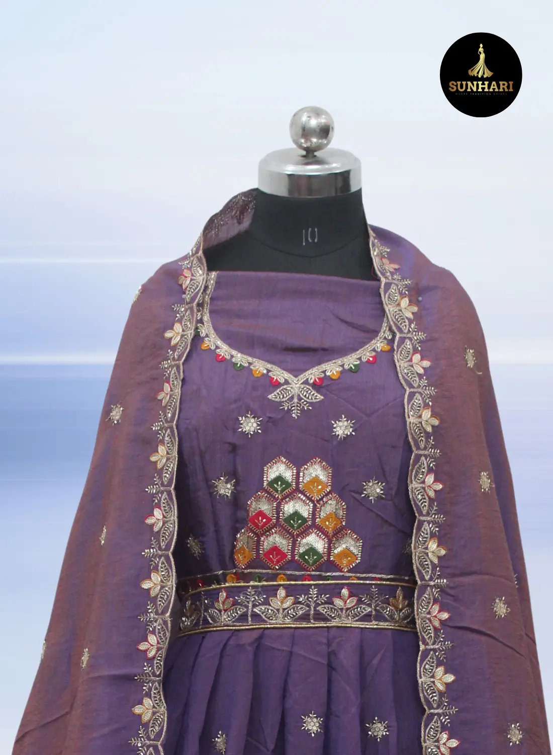Royal Orchid Handcrafted Designer Lehenga